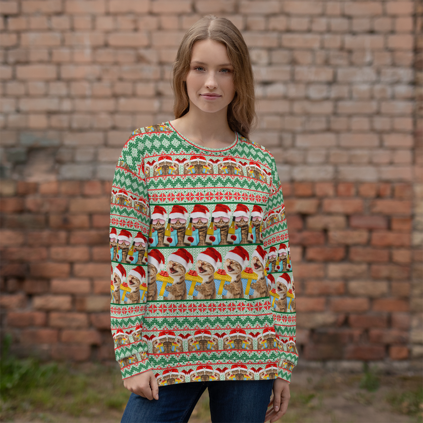 Cat Party Ugly Christmas Sweater