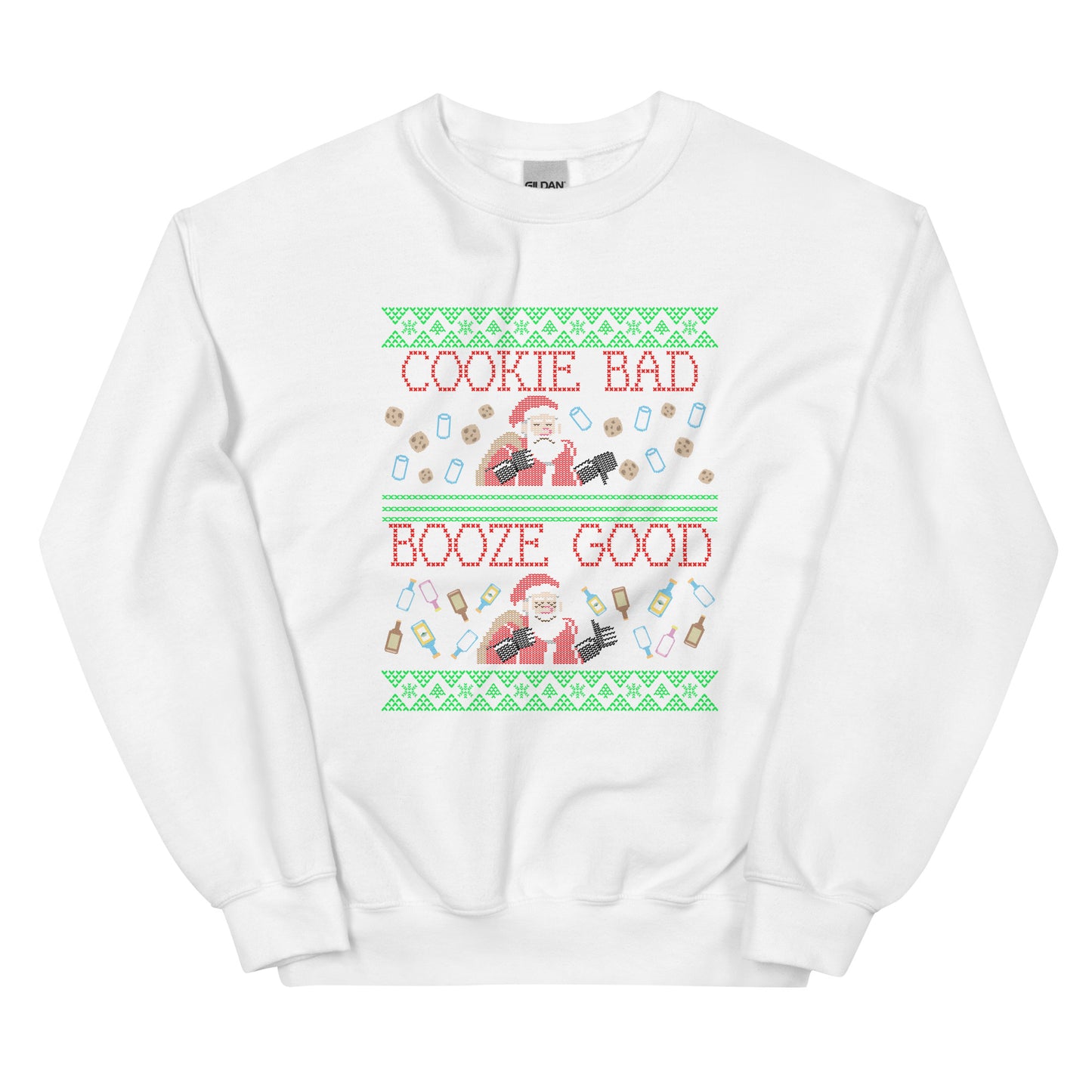 Drunken Santa Ugly Christmas Sweatshirt - HeadhunterGear
