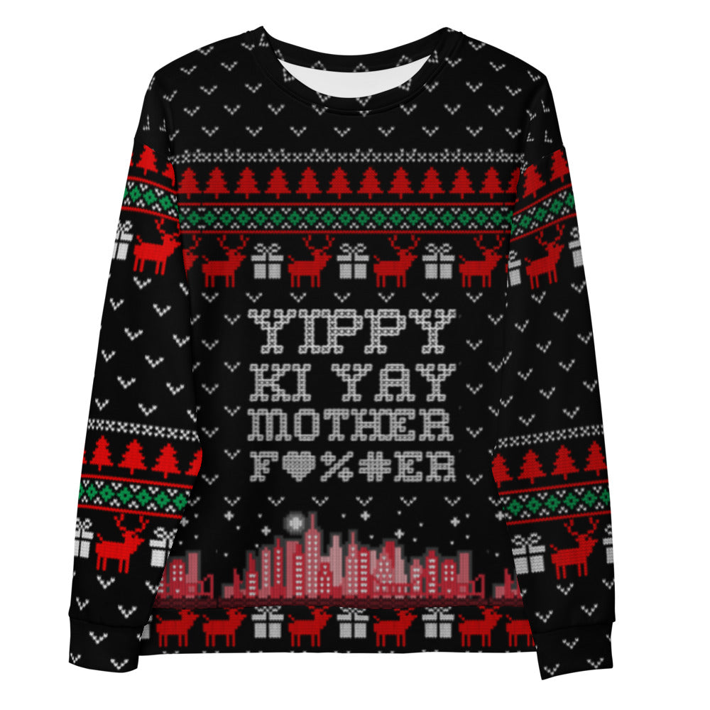 Yippy Ki Yay - Die Hard Ugly Christmas Sweater. - HeadhunterGear