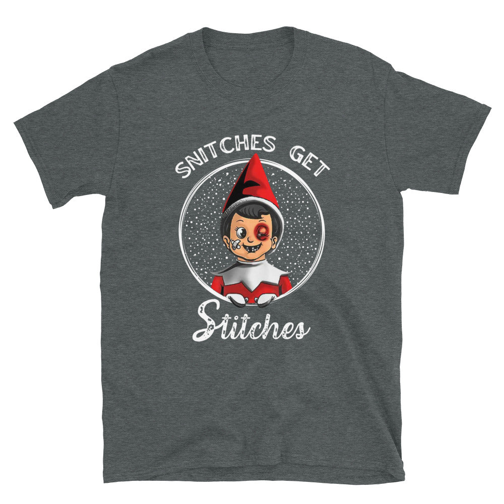 Snitches Get Stitches Christmas T-Shirt - HeadhunterGear