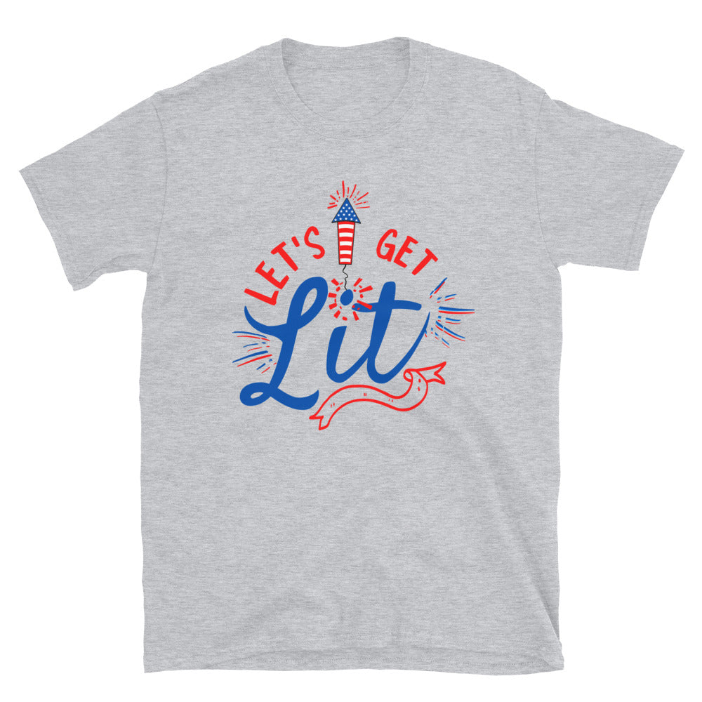 Let's get Lit 4th of July T-Shirt - HeadhunterGear