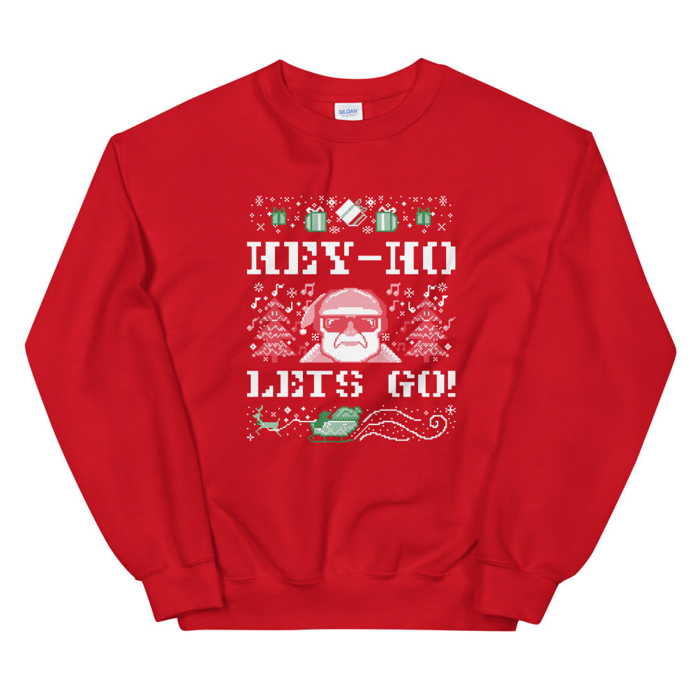 Hey Ho Let's Go! Ugly Christmas Sweatshirt - Headhunter Gear