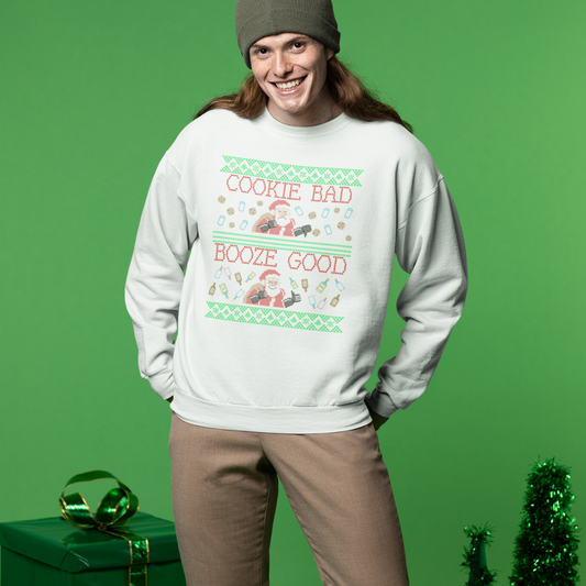 Drunken Santa Ugly Christmas Sweatshirt - HeadhunterGear