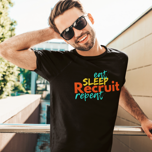 Eat. Sleep. Recruit. Repeat. T-Shirt - HeadhunterGear