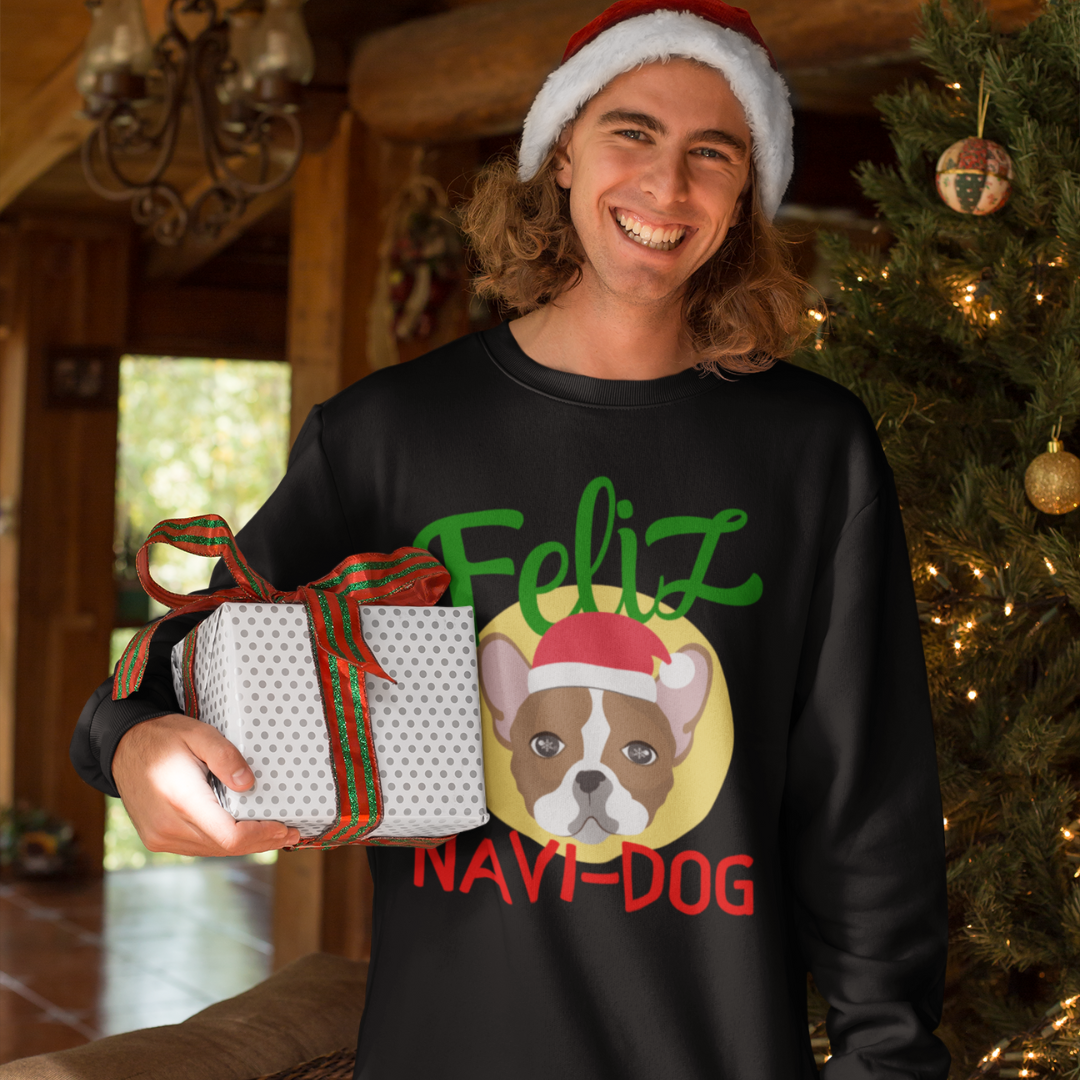 Feliz Navi-DOG Christmas Sweatshirt - HeadhunterGear