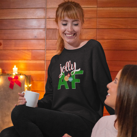 Jolly AF - Christmas Sweatshirt - HeadhunterGear