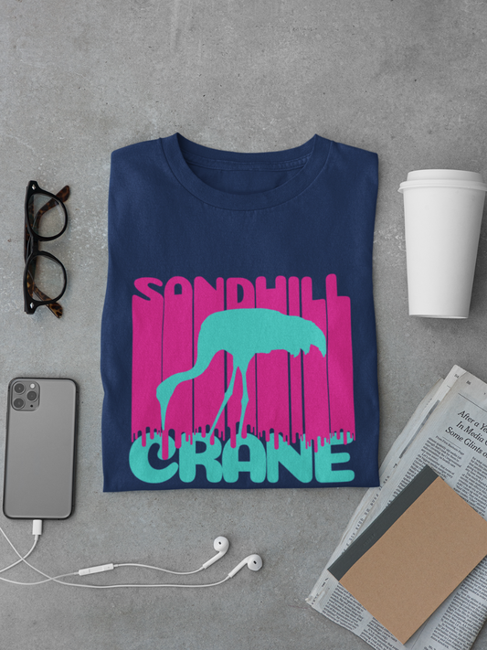 Sandhill Crane - Retro Inspired Wildlife T-Shirt - HeadhunterGear
