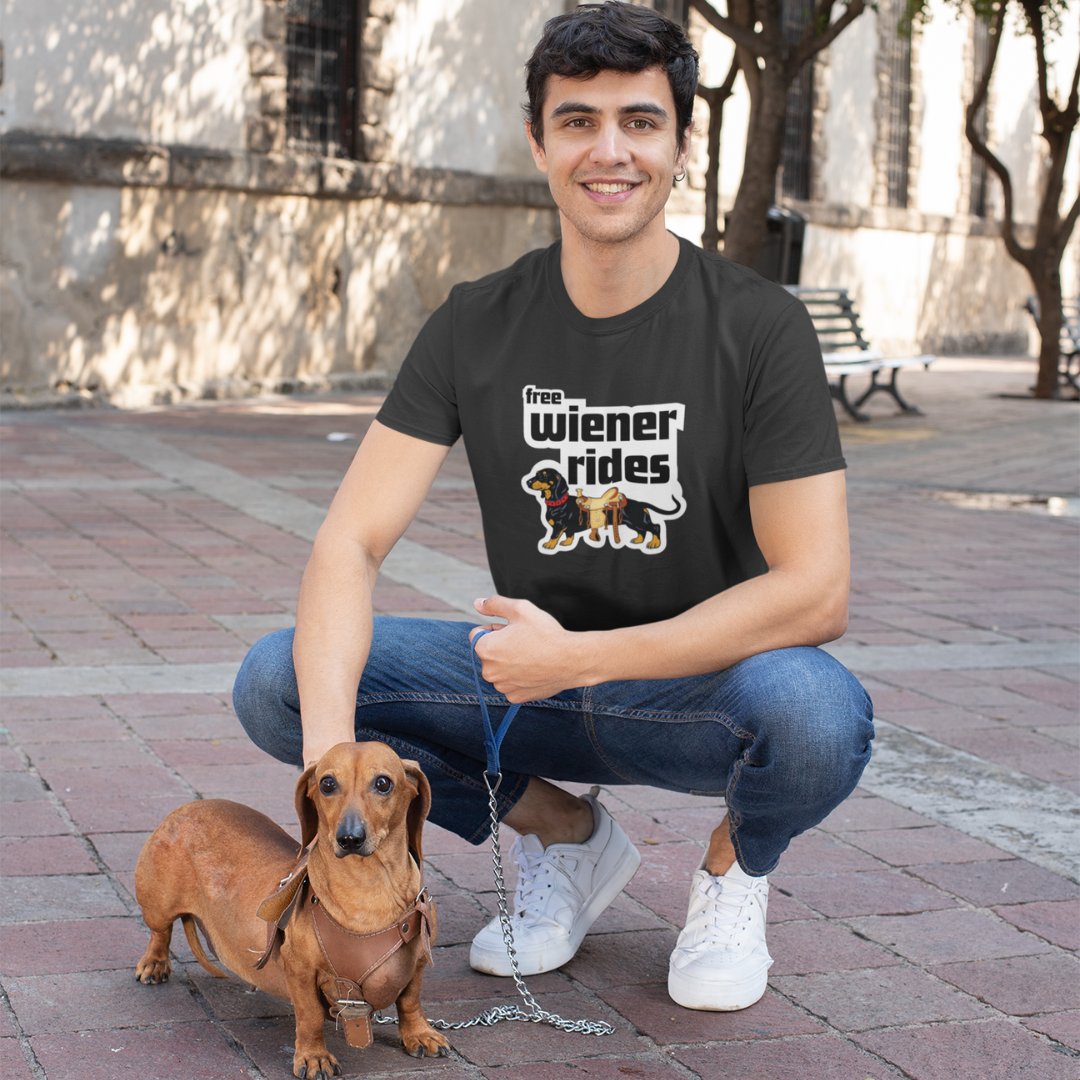 Free Wiener Rides T-Shirt