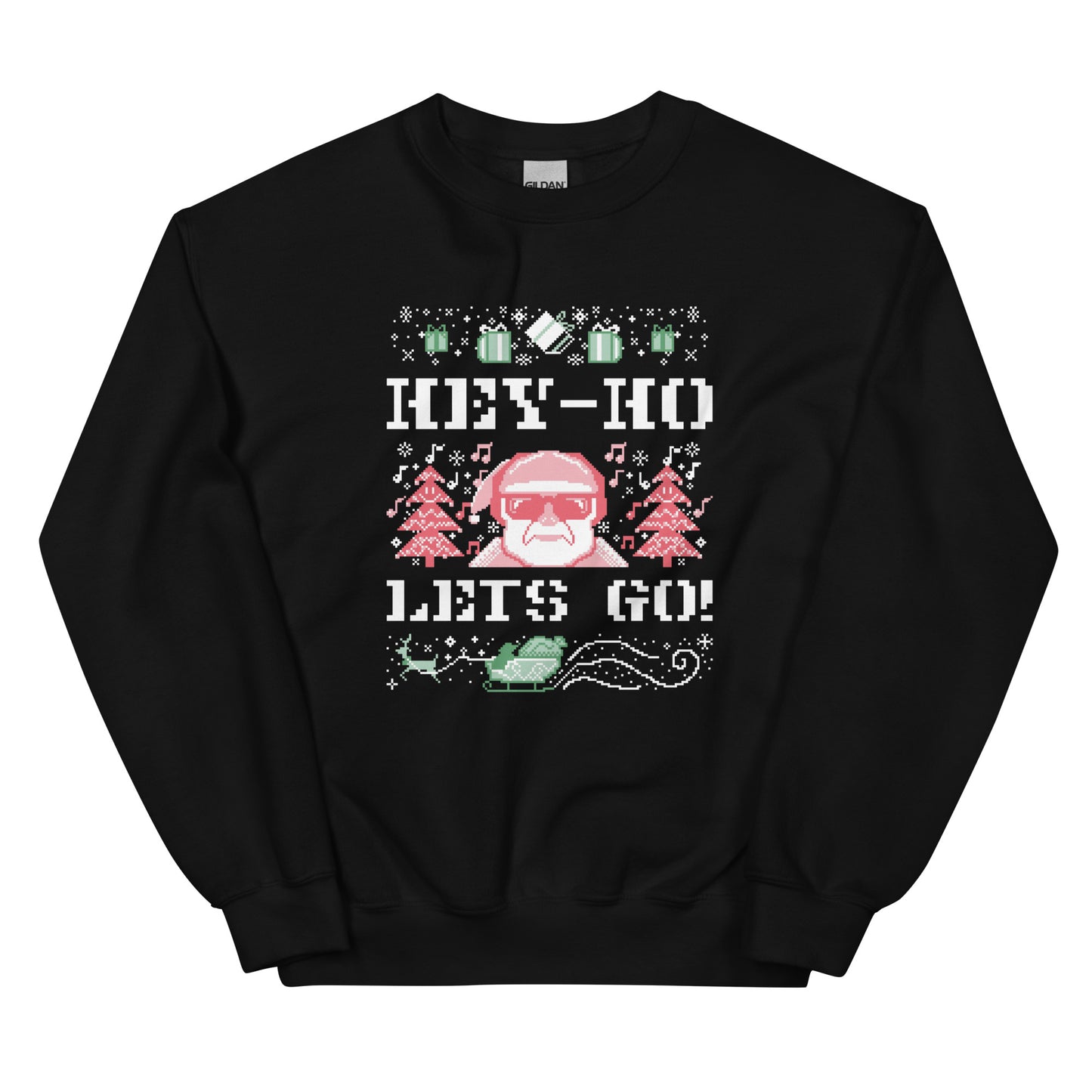Hey Ho Let's Go! Ugly Christmas Sweatshirt - HeadhunterGear