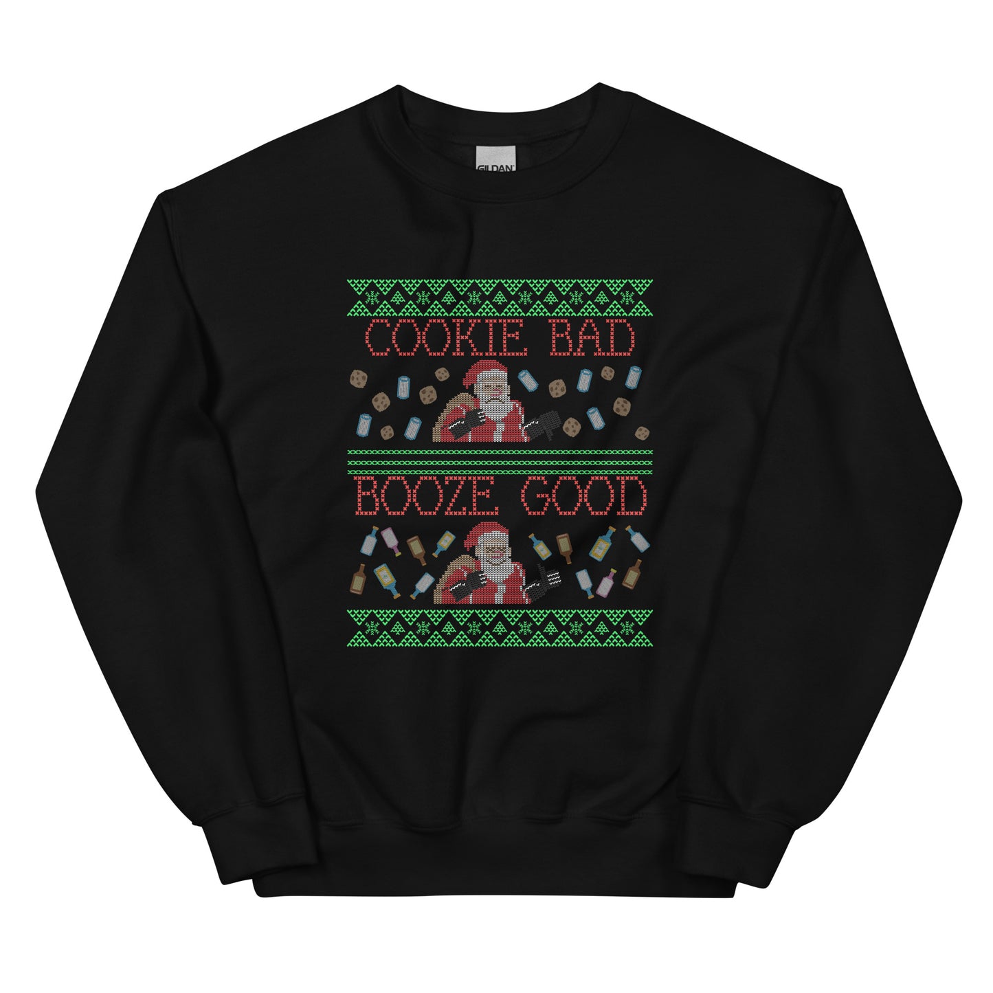 Drunken Santa Ugly Christmas Sweatshirt - HeadhunterGear
