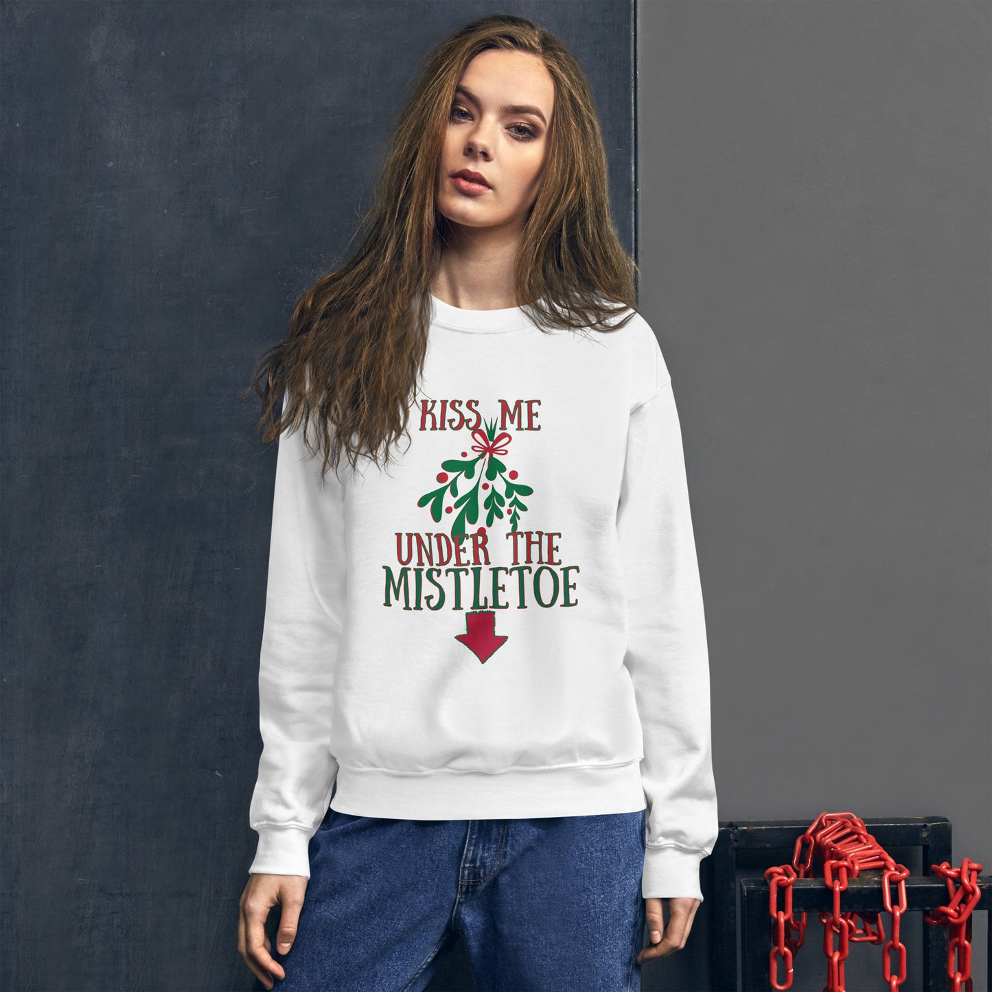 Kiss Me Under the Mistletoe Sweatshirt