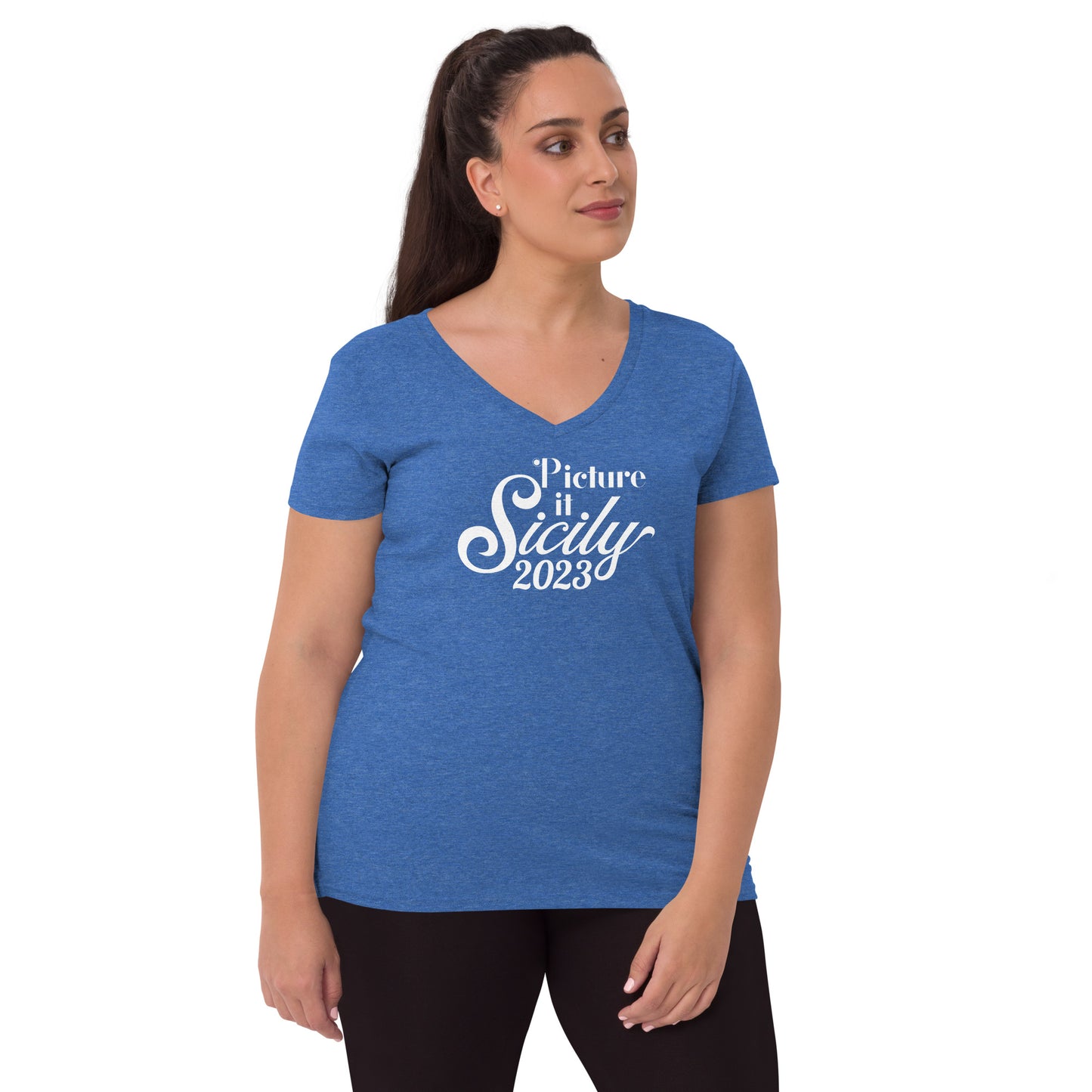 Picture It. Sicily, 2023 -  Women’s V-Neck Cruise T-Shirt