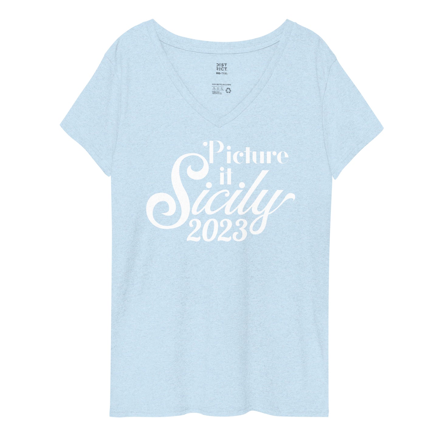 Picture It. Sicily, 2023 -  Women’s V-Neck Cruise T-Shirt