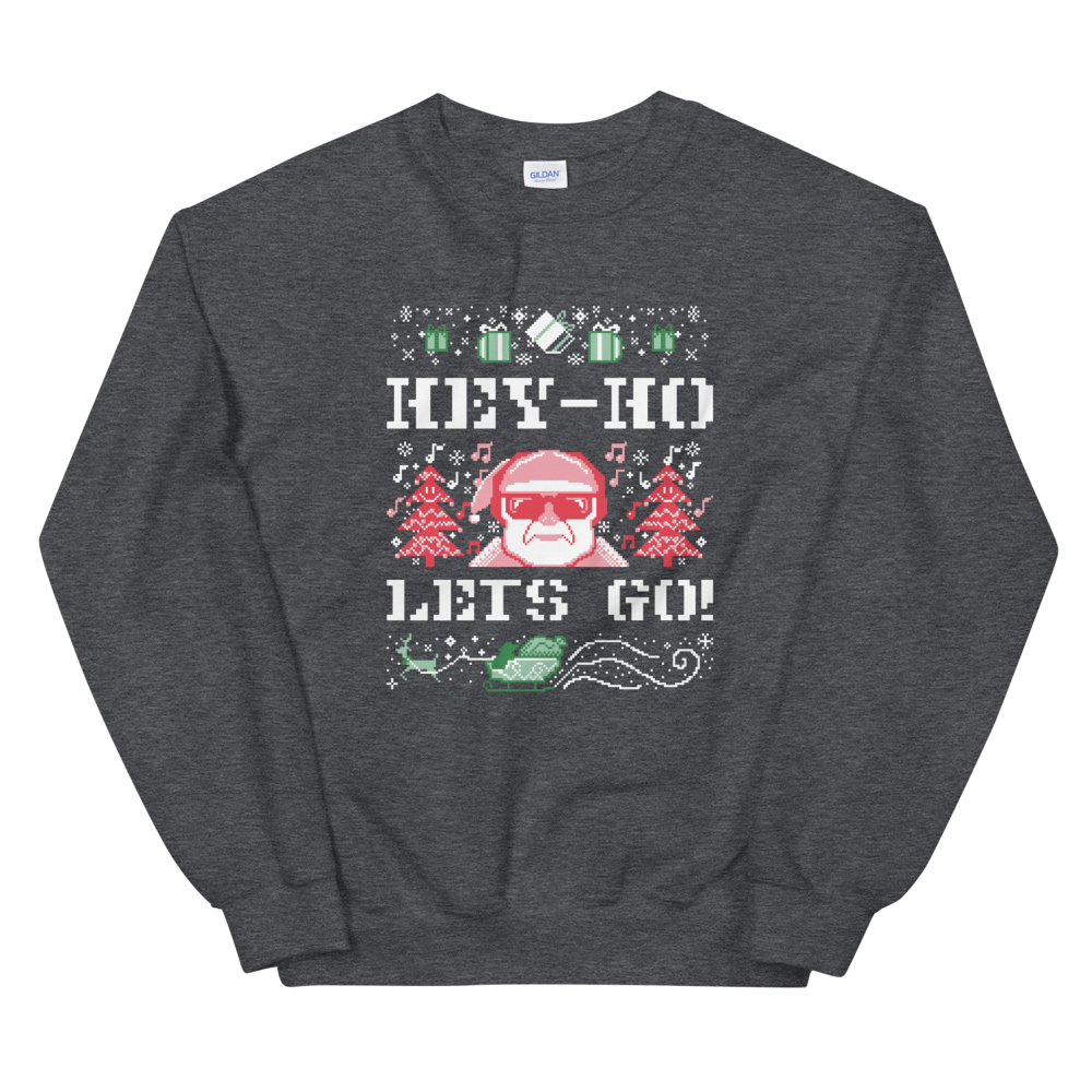 Hey Ho Let's Go! Ugly Christmas Sweatshirt - Headhunter Gear