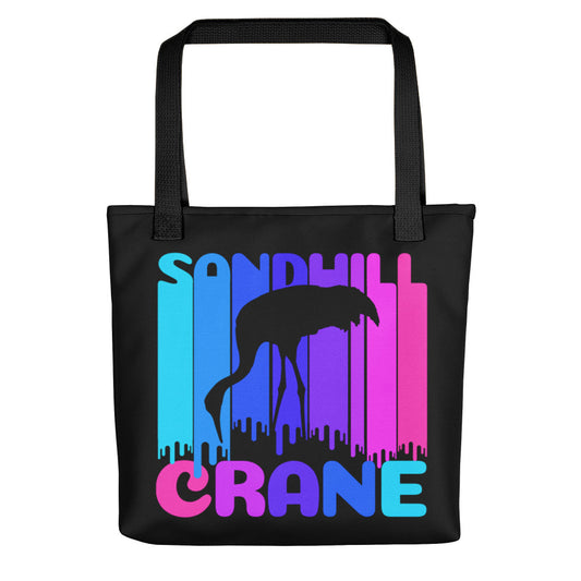 Sandhill Crane Rainbow / Fremont Nebraska -  All Over Print Tote Bag - HeadhunterGear