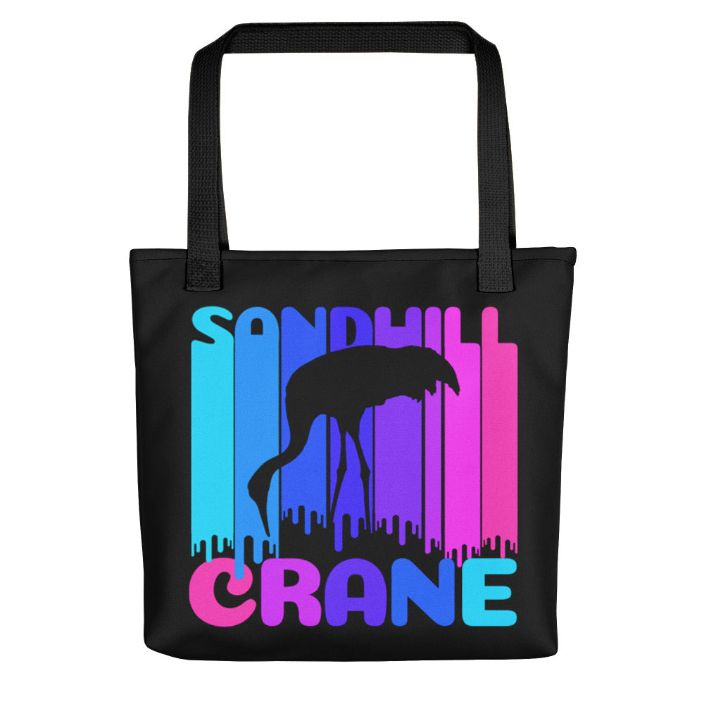 Sandhill Crane Rainbow / Fremont Nebraska -  All Over Print Tote Bag - HeadhunterGear