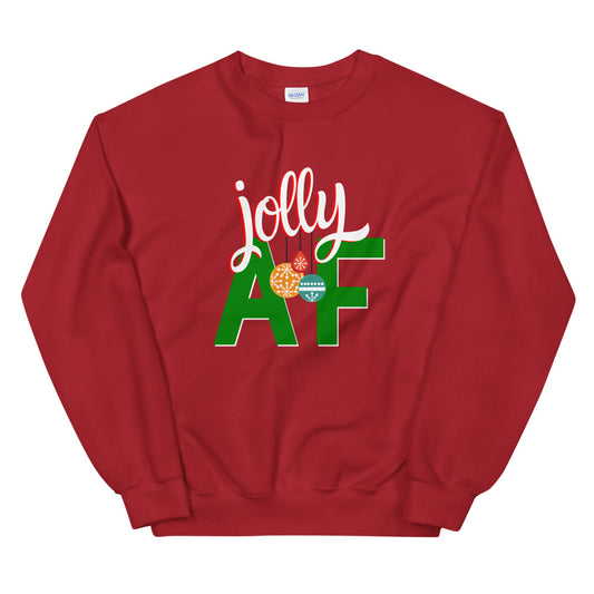 Jolly AF - Christmas Sweatshirt - Headhunter Gear