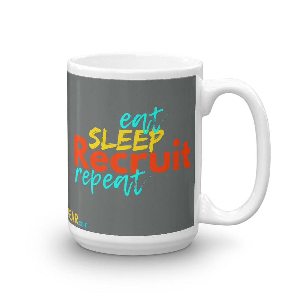 Eat. Sleep. Recruit. Repeat. Mug - Headhunter Gear