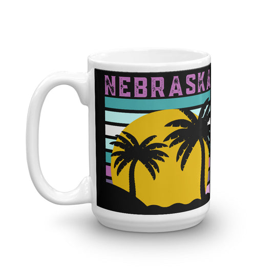 Nebraska Palm Trees Mug - Headhunter Gear