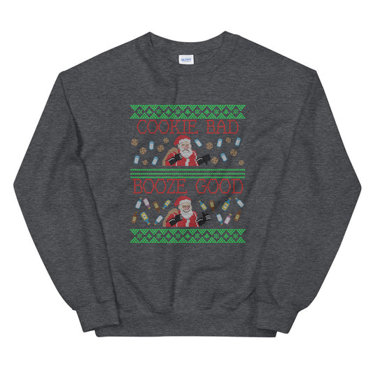 Drunken Santa Ugly Christmas Sweatshirt - Headhunter Gear