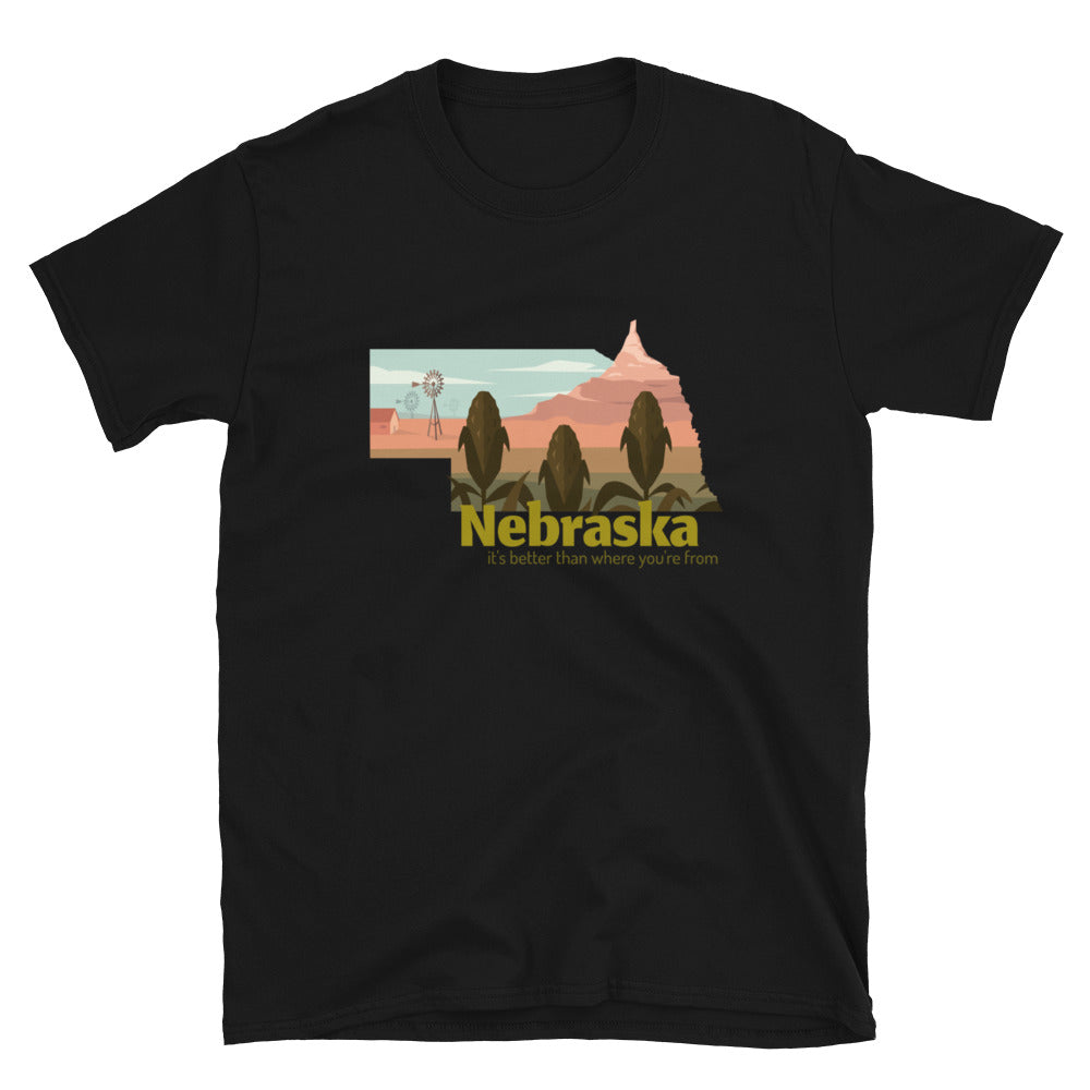 It's Better Than Where You're From - Nebraska T-Shirt - Headhunter Gear