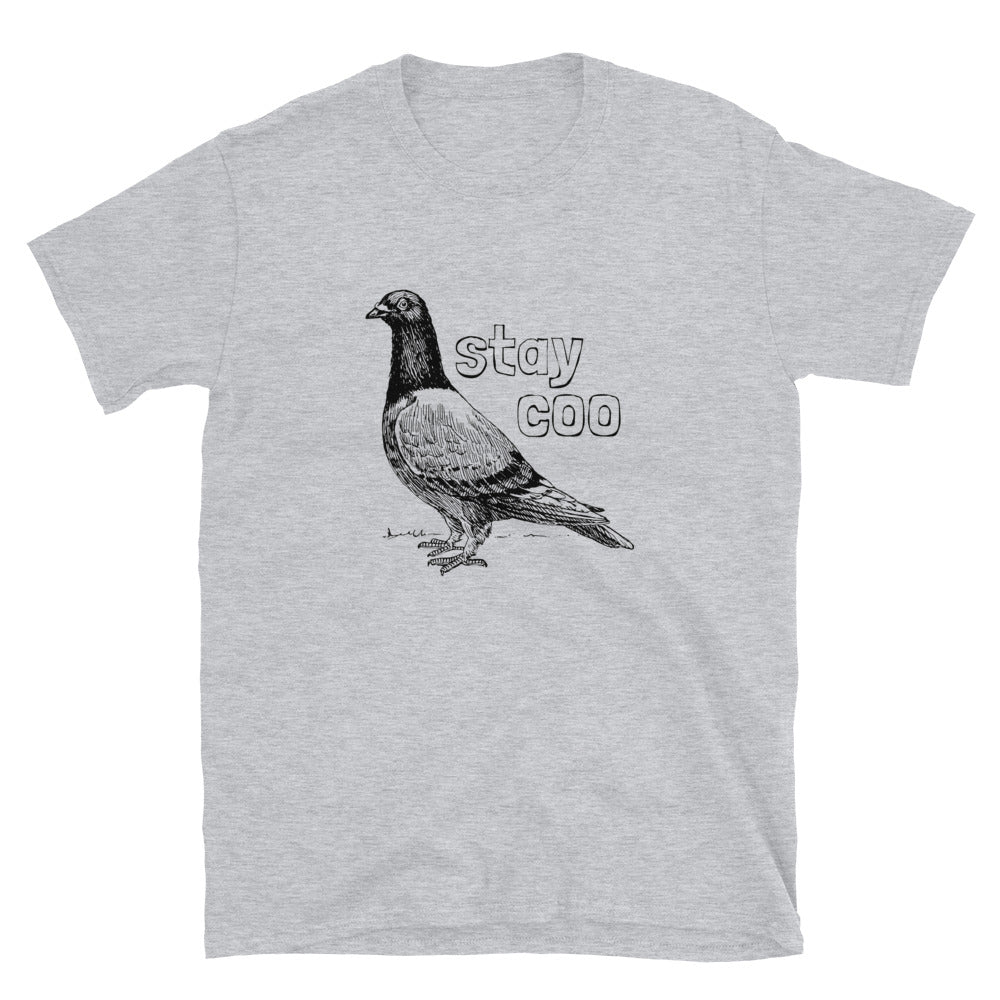 Stay Coo - Pigeon Pun T-Shirt - HeadhunterGear