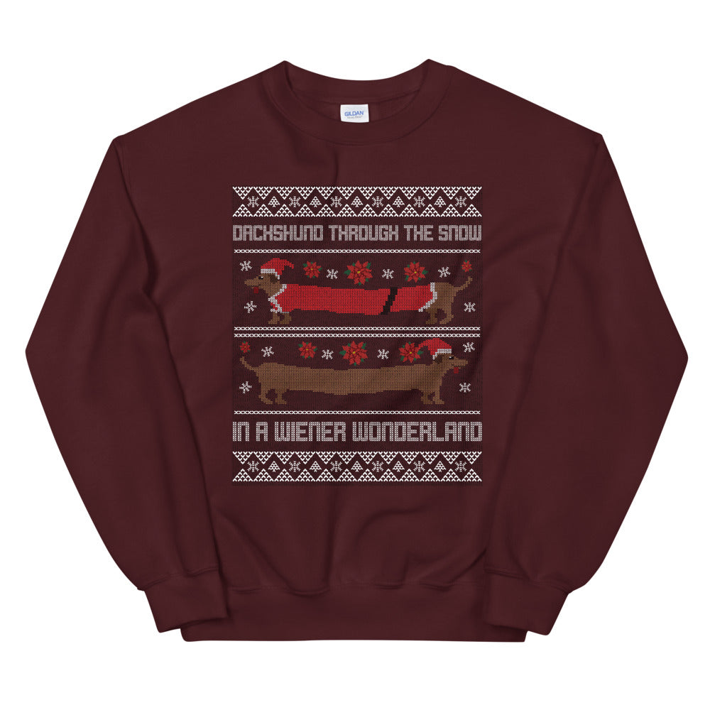 Wiener Wonderland Ugly Christmas Sweatshirt - Headhunter Gear