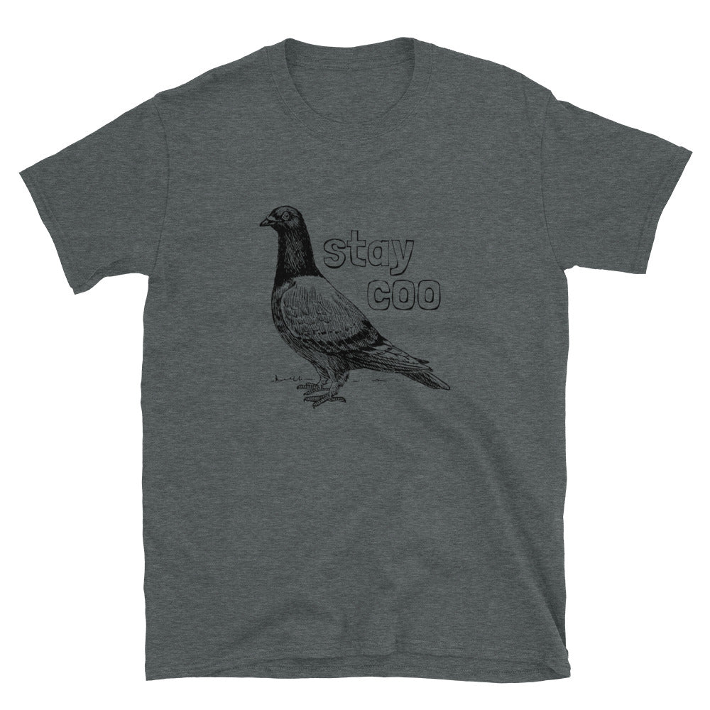 Stay Coo - Pigeon Pun T-Shirt - HeadhunterGear
