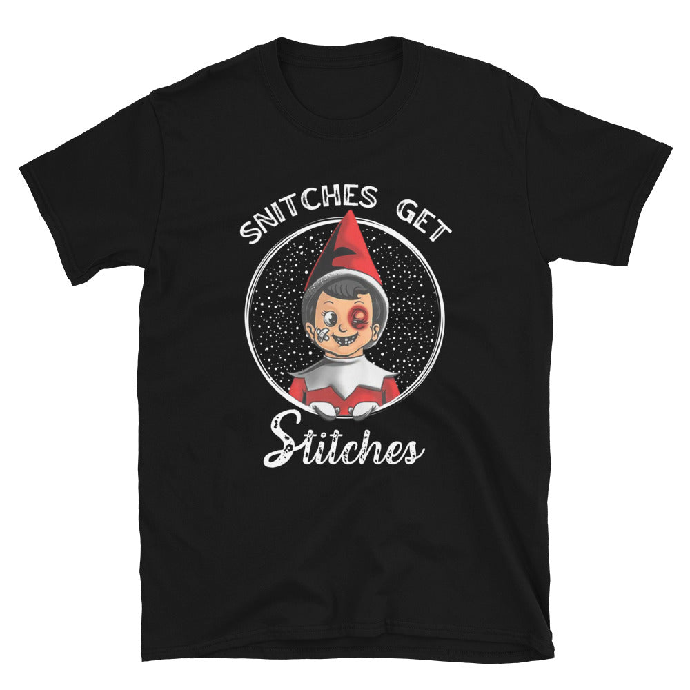 Snitches Get Stitches Christmas T-Shirt - HeadhunterGear