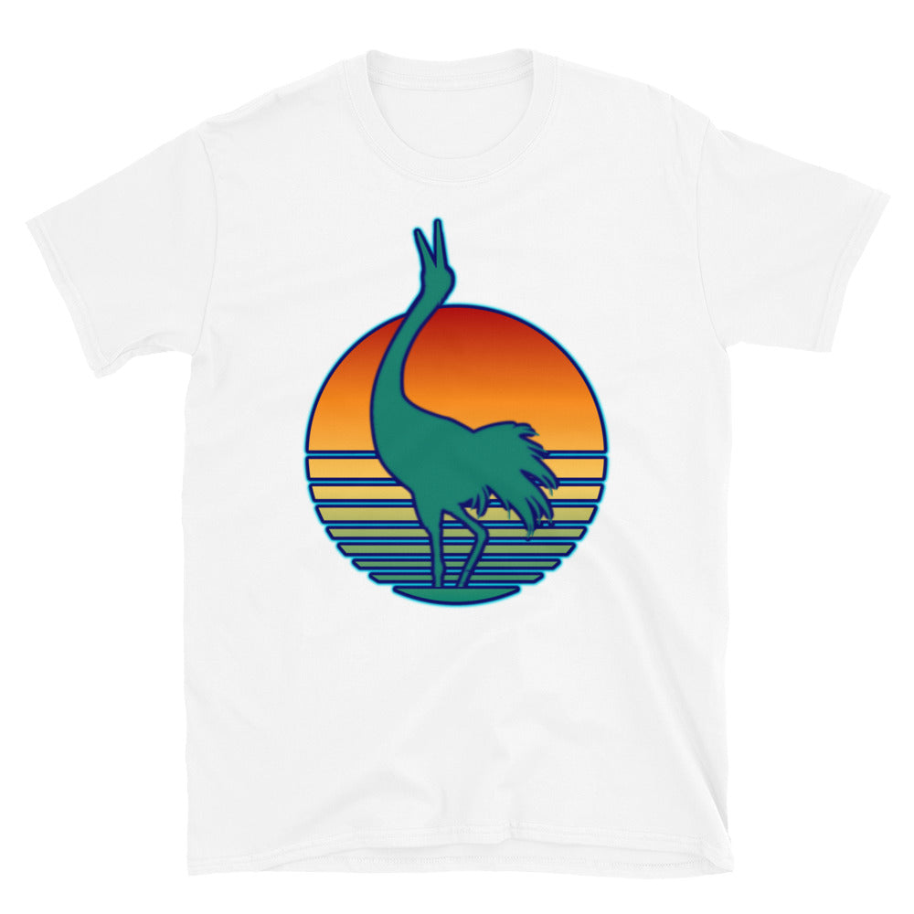 Crane Over Moon T-Shirt - HeadhunterGear